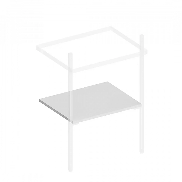 Kerama Marazzi PRO.sh.55/WHT.M Полка PRO 55 см, белая матовая