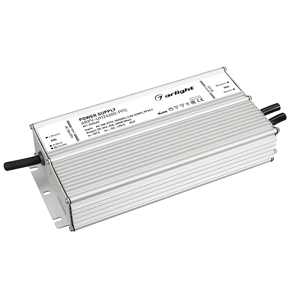 Arlight Блок питания ARPV-UH24600-PFC (24V, 25A, 600W) (IP67 Металл, 7 лет)