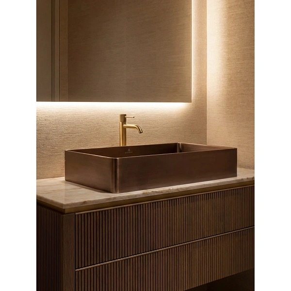 Раковина AltroBagno Solido 001024 BrAn из нержавеющей стали