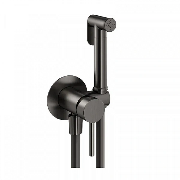 Plumberia Selection IXO Гигиенический душ, со смесителем, держатель, шланг PVC 125см., оруж сталь