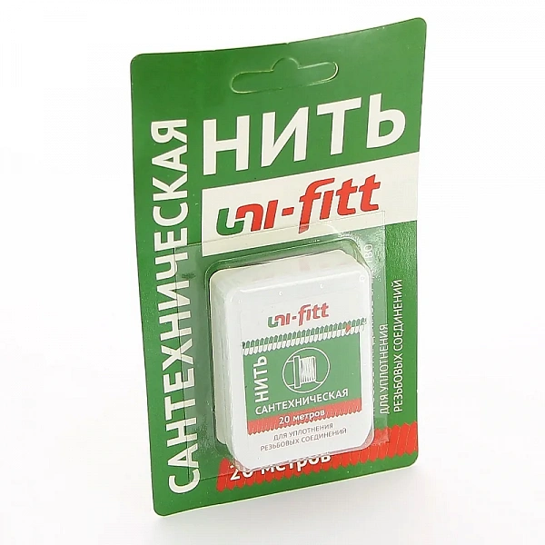 Нить уплотнительная для герметизации резьбовых соединений, 20 м Uni-Fitt