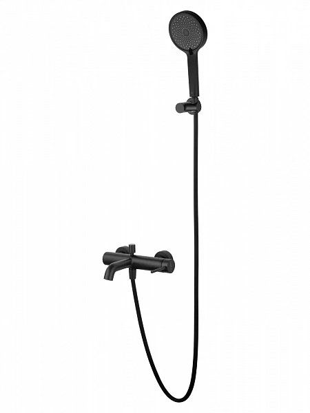 Смеситель для ванны с душем WONZON & WOGHAND STICK, Черный матовый (WW-88639017-MB), шт