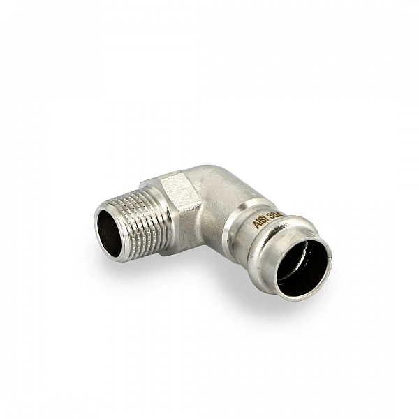 Угол пресс-Н 18 х 1/2", нержавеющая сталь Uni-fitt