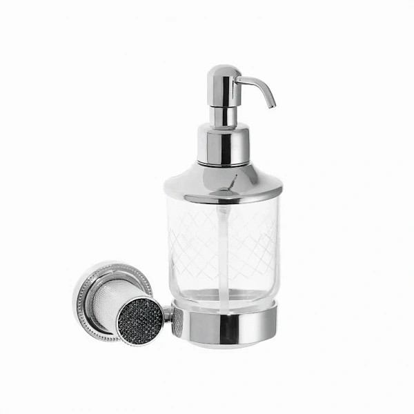 Boheme Настенный диспенсер ROYALE CRISTAL BLACK ХРОМ