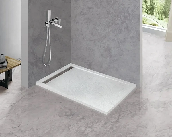 TRAY-AS-AH-90/80-30-W Поддон из искусственного мрамора