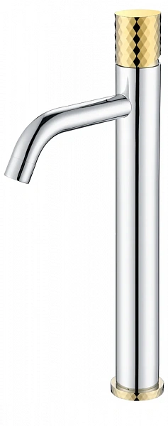 Boheme Смеситель STICK для умыв. выс. CHROME DIAMOND GOLD_Комплект