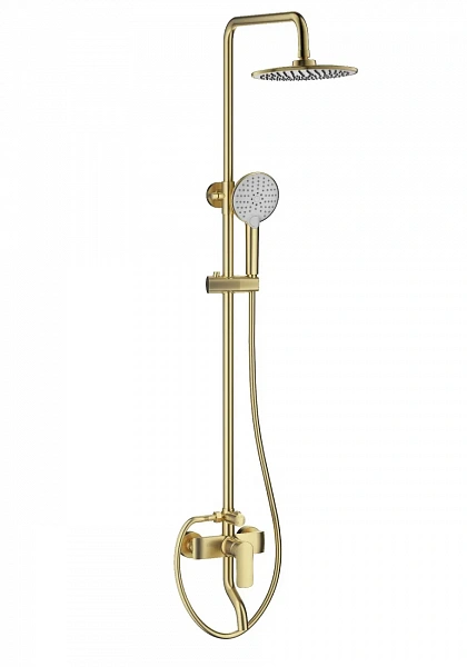 Душевая система WONZON & WOGHAND Line, Брашированное золото (WW-AE3354-BG), шт