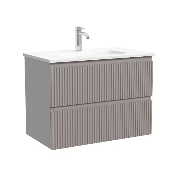 Тумба подвесная SANCOS Snob R 690х390х500, c двумя ящиками оснащенными доводчиками скрытого монтажа