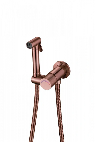 Boheme Смеситель гигиенический с защитой от протечек Uno COPPER BRUSHED