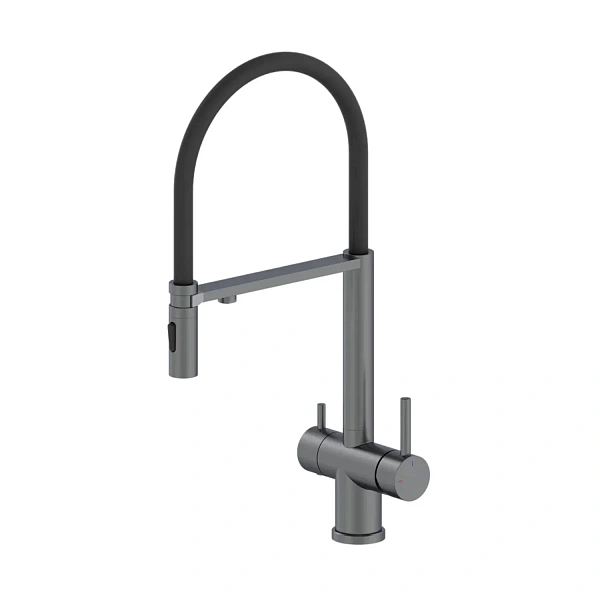 Смеситель для кухни с гибким изливом ALTROBAGNO Флуссо (Flusso) 050203 GM