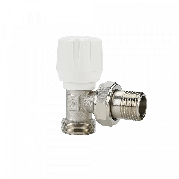 Ручной радиаторный клапан Varmega VM10002, 1/2" x 3/4"EK, угловой