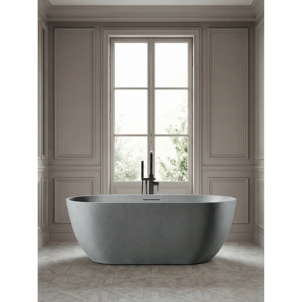 Ванна из искусственного камня AltroBagno Bruna 090202 Granite Gray н