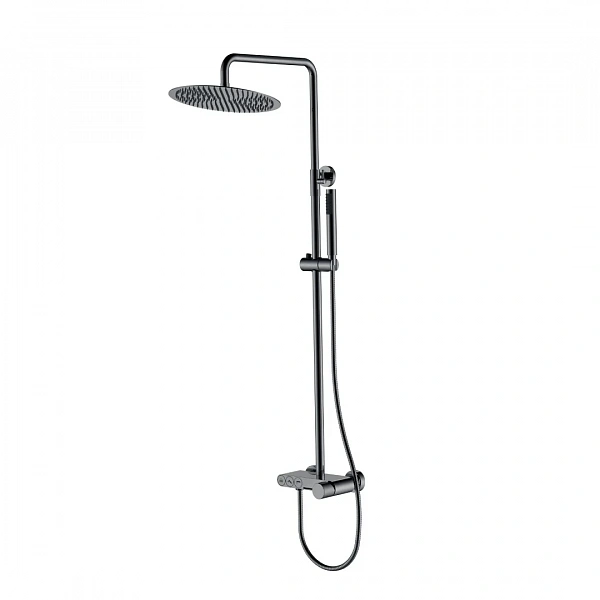 Boheme Стойка для душа STICK SHINE GUN METAL SPIRALE
