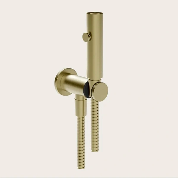 Gessi гигиенический душ, лейка, шланг 1250 мм, шланговое подсоединение -держатель лейки, цвет Brushe