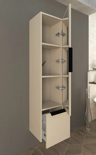 URBAN Тумба под раковину с двумя выдвижными ящиками 55162 Spatolato bianco, 120x46x62