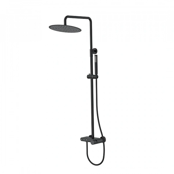 Boheme Стойка для душа STICK BLACK SPIRALE
