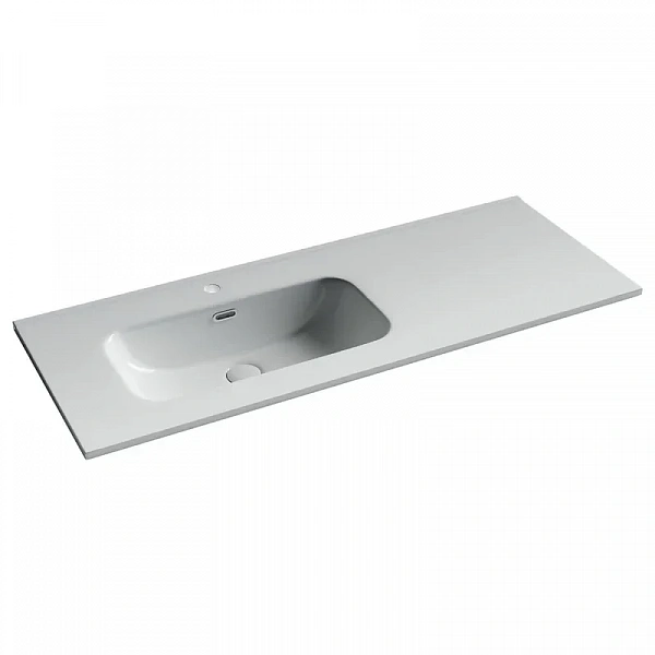 Раковина Ceramicanova Element CN7006L/CN7006R, 120 см, сантехфарфор, чаша слева/чаша справа, белый