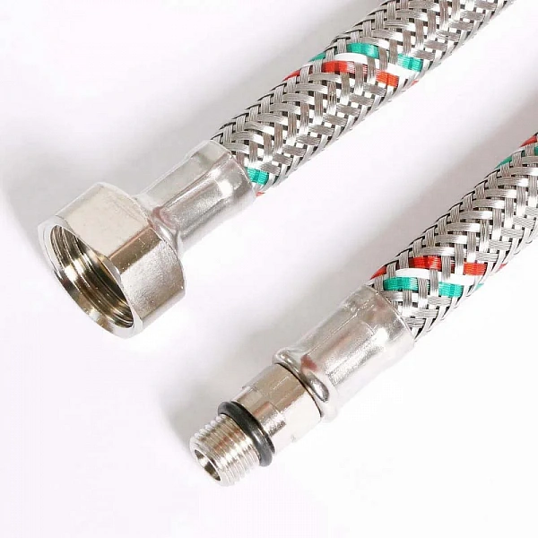 Гибкая подводка для смесителя М10х1 - 1/2", 40 см, DN 8, оплётка из нерж. стали Uni-Fitt