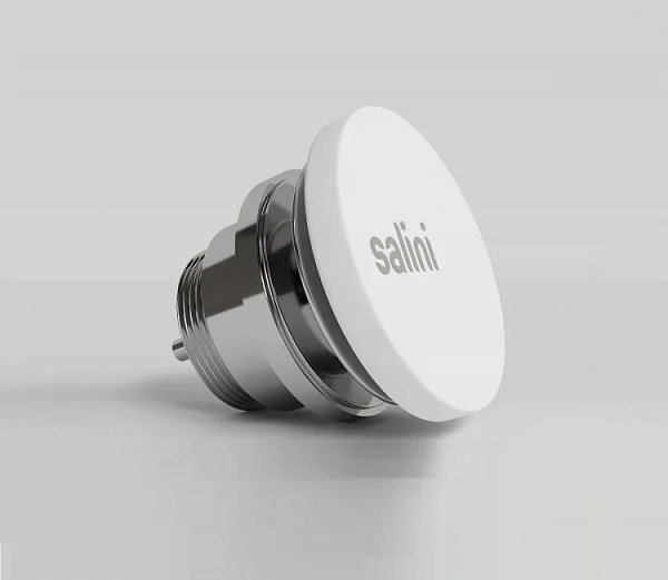 Salini Клапан донный фиксированный  D 604  S-Sense глянцевый, для раковины цвет: белый