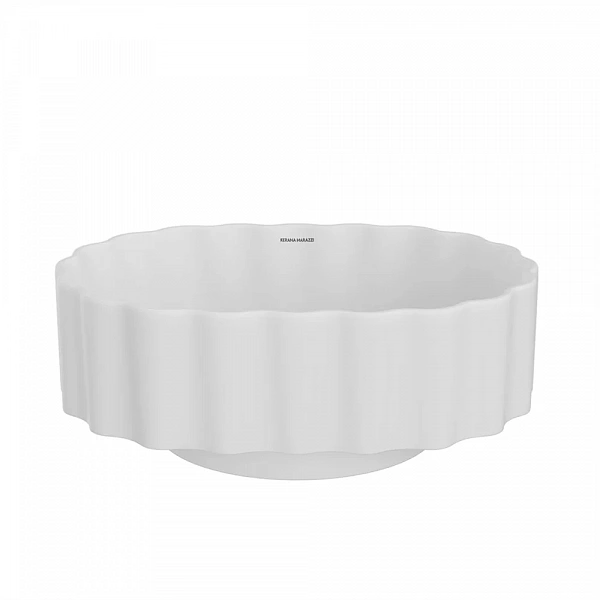 Kerama Marazzi CC.wb.50/WHT.M Раковина ARTBASIN Conchiglia 50 см, цв белый матовый, с донным клапано