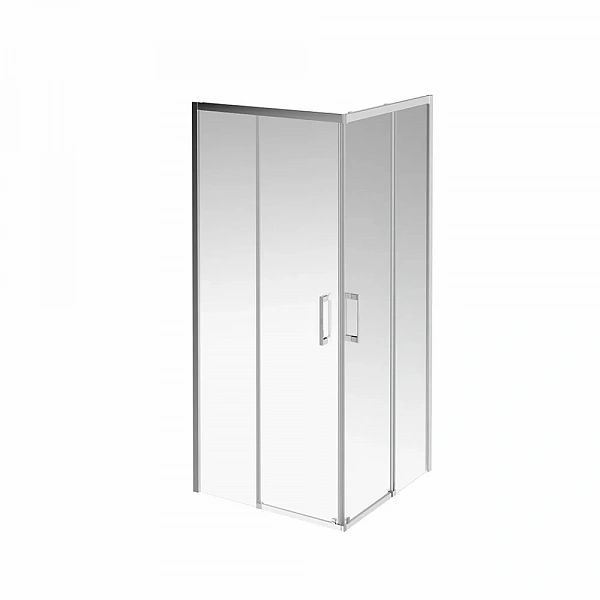 Kerama Marazzi VE.90.SSD.CR Душевой уголок VETRO, раздвижной, квадратный, 90х90х195, хром