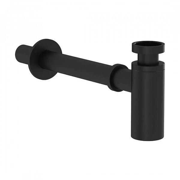 Сифон для раковины VitrA Origin A4512336WTC 32 мм, трубный, с сухим затвором, матовый черный