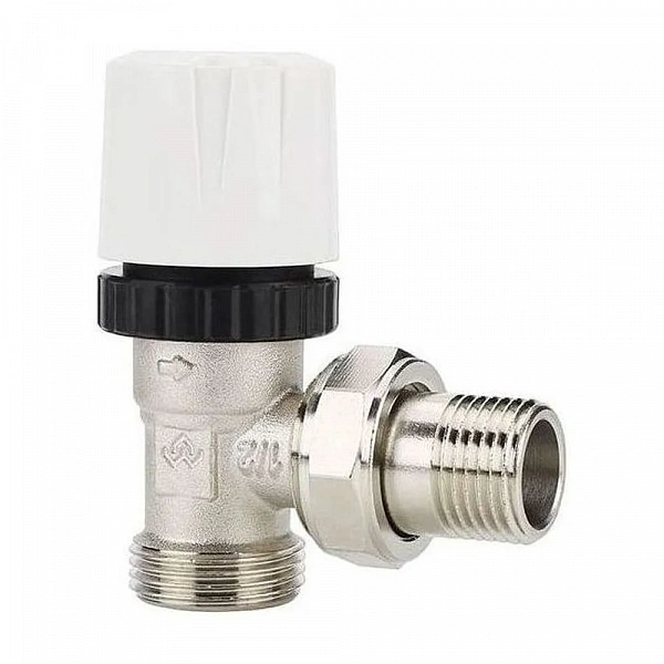 Термостатический радиаторный клапан Varmega VM10402, 1/2" x 3/4"EK, угловой