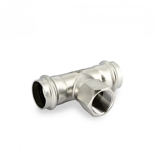 Тройник пресс-В 28 х 3/4" х 28, нержавеющая сталь Uni-Fitt