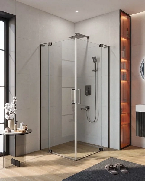 SLIDER-AH-2-90/100-100/110-C-GM  Душевой уголок
