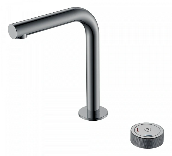Boheme Смеситель автоматический для раковины на 2 отв. TECH Shine Gun Metal