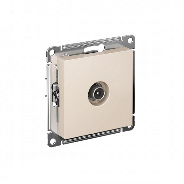 ATLASDESIGN TV РОЗЕТКА оконечная 1DB, механизм, БЕЖЕВЫЙ