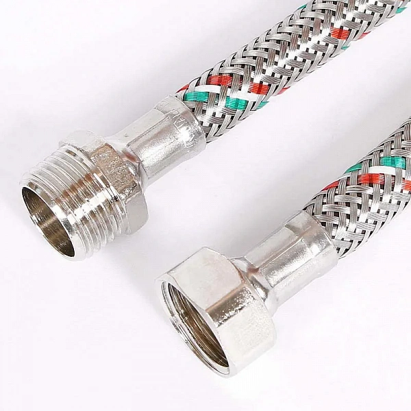 Гибкая подводка НВ 1/2", 300 см, DN 8, оплётка из нерж. стали Uni-Fitt
