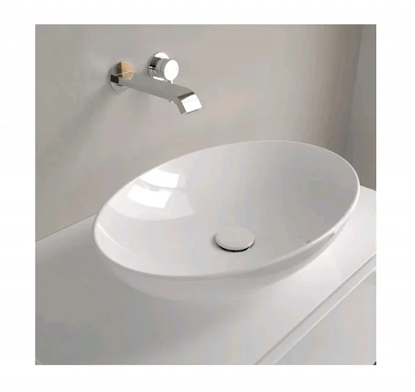 Раковина Villeroy&Boch Loop&Friends 56 х 38 см, накладная, альпийский белый, 4A470001