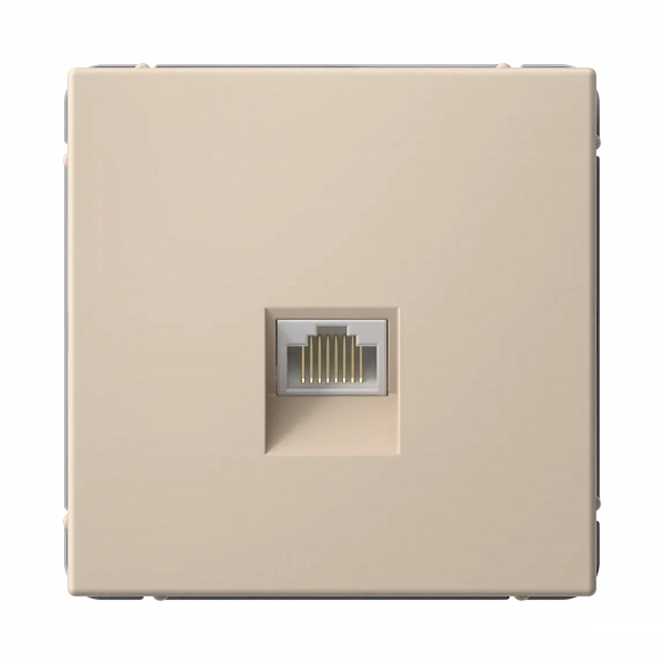 ARTGALLERY РОЗЕТКА компьютерная RJ45, кат. 6A, механизм, ПЕСОЧНЫЙ