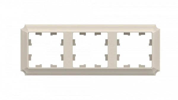 ATLASDESIGN ANTIQUE 3-постовая РАМКА, универсальная, БЕЖЕВЫЙ