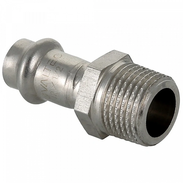 Пресс-фитинг из нержавеющей стали Valtec с наружной резьбой 28х3/4"