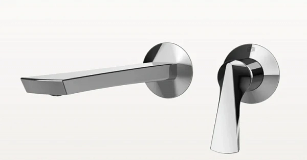 Gessi Ventaglioсмеситель для раковины, настенный, встраиваемый, однорычажный, на 2 отверстия, излив