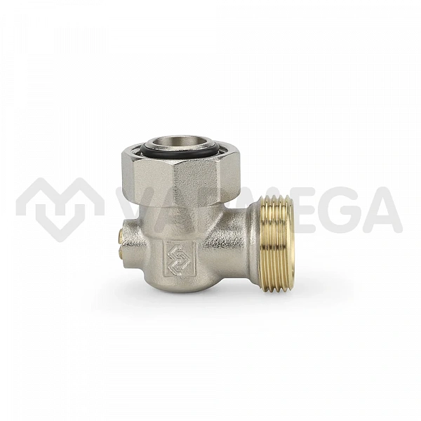 Узел нижнего подключения Varmega, 3/4"EKх3/4"EK НР-ВР, угловой, одинарный, для двухтрубных систем