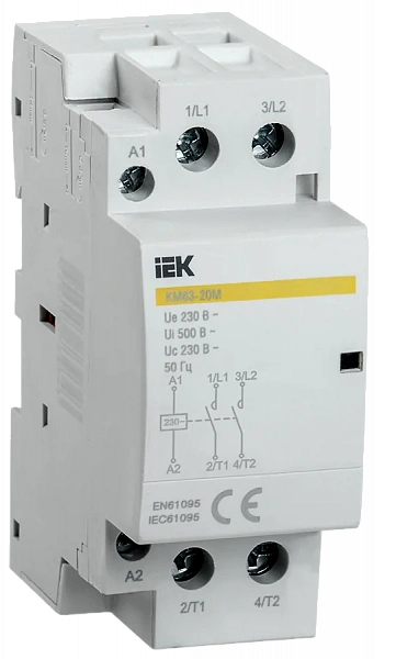 IEK KARAT Контактор модульный КМ63-20М AC