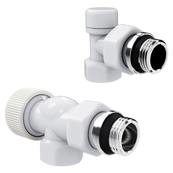 Набор термостатический осевой Royal Thermo Design 1/2"М30х1,5 (Белый)