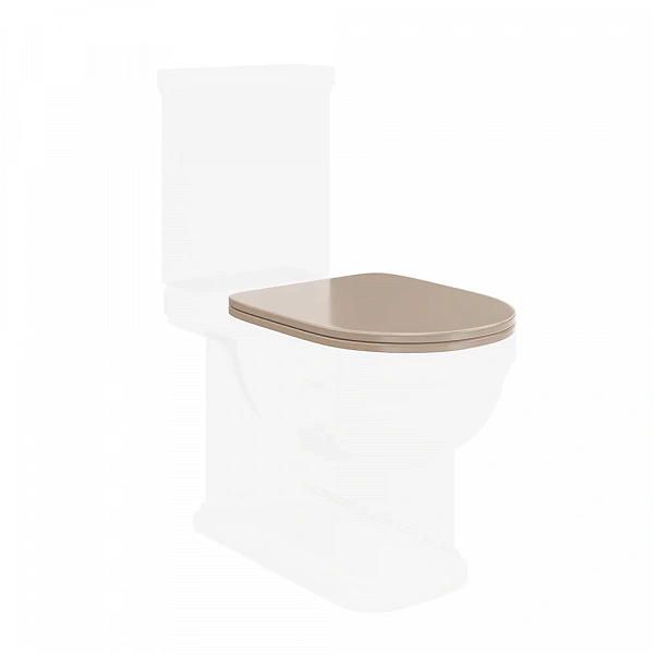 Kerama Marazzi PO.seat.01/CAM Сиденье POMPEI для напольного унитаза, камео бежевый глянцевое