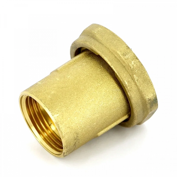 Соединение с накидной гайкой ВВ 1 1/2" х 1" со встроенным шаровым краном Uni-Fitt