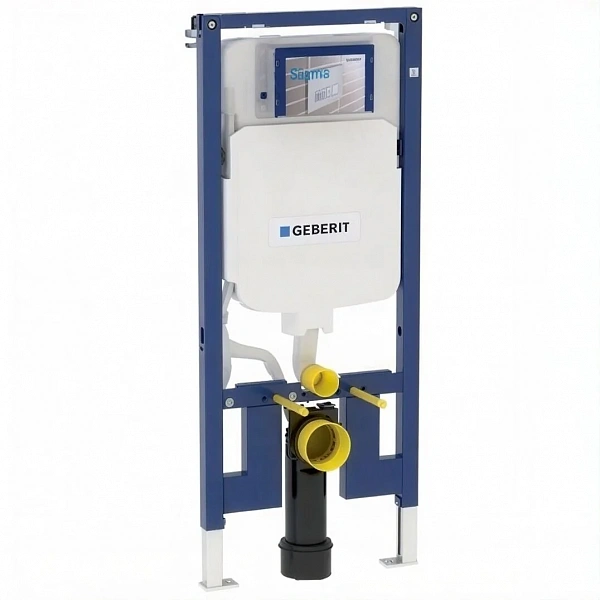 GEBERIT Инсталляция для подвесного унитаза 114см со смыв бач скрыт монт Sigma Duofix 111.796.00.1