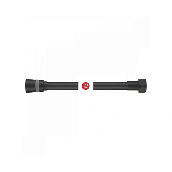 Шланг для душа 1.5м PVC R403.15.06, черный