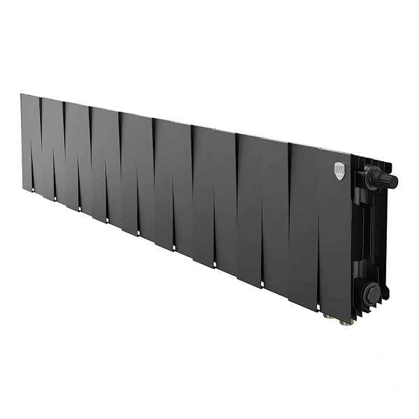 Радиатор биметаллический Royal Thermo PianoForte 200 Чёрный VR80- 18 секц