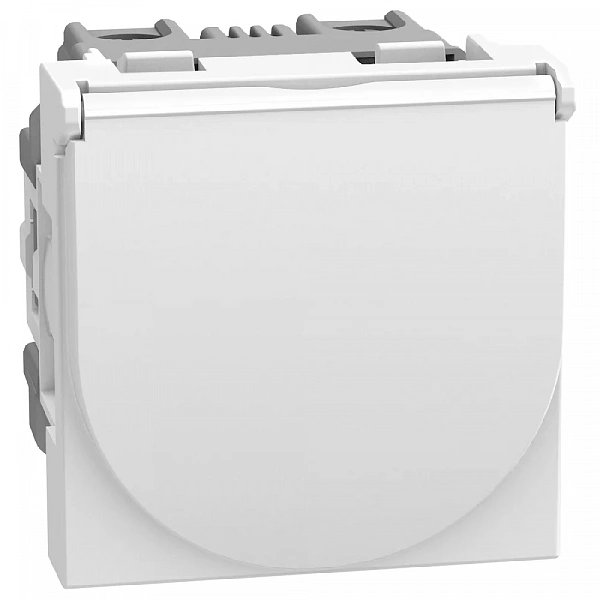 Light Now - Розетка немецкая (Schuko) с крышкой, белый