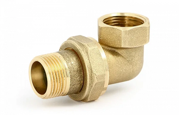 Разъёмное соединение угловое НВ 1/2" с прокладкой O-RING Uni-Fitt