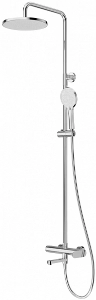 STYLUS-CVD-01 Душевая стойка со смесителем и изливом, хром
