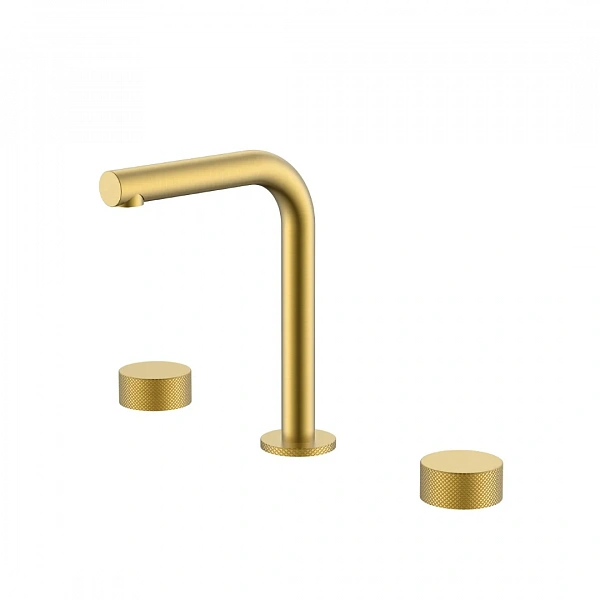 Смеситель Boheme  на столешницу STICK TOUCH на 3 отв. Matt Gold