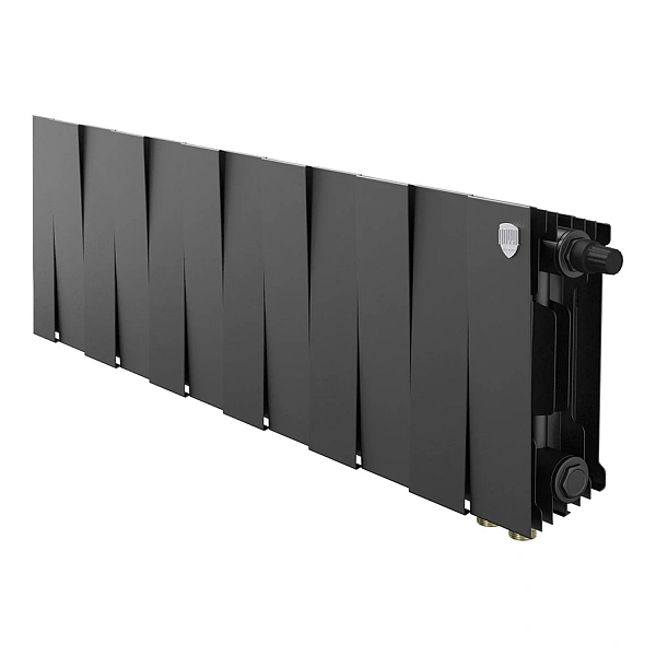 Радиатор биметаллический Royal Thermo PianoForte 200 Чёрный VR80- 12 секц